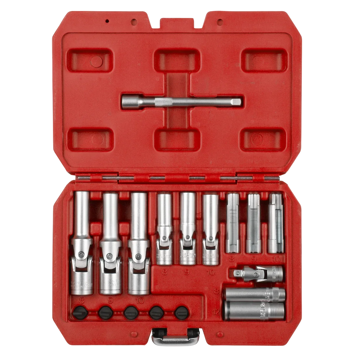 Sealey Glow Plug Socket Set 18 Piece 1/4" & 3/8" Drive SX4031