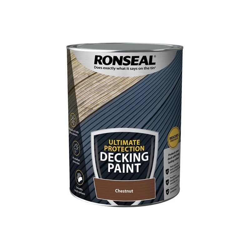 Ronseal Ultimate Protection Decking Paint Chestnut 5 litre