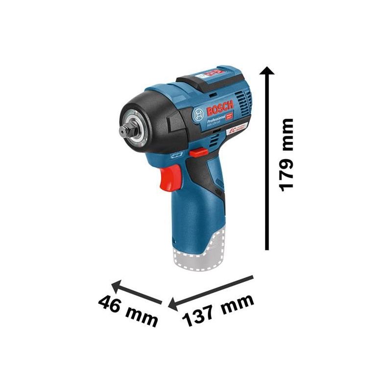 Bosch GDR 12V-115 Professional 3/8in Impact Wrench 12V Bare Unit