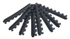 Quest Easy lock Floor Tiles (x 4) with edging strips