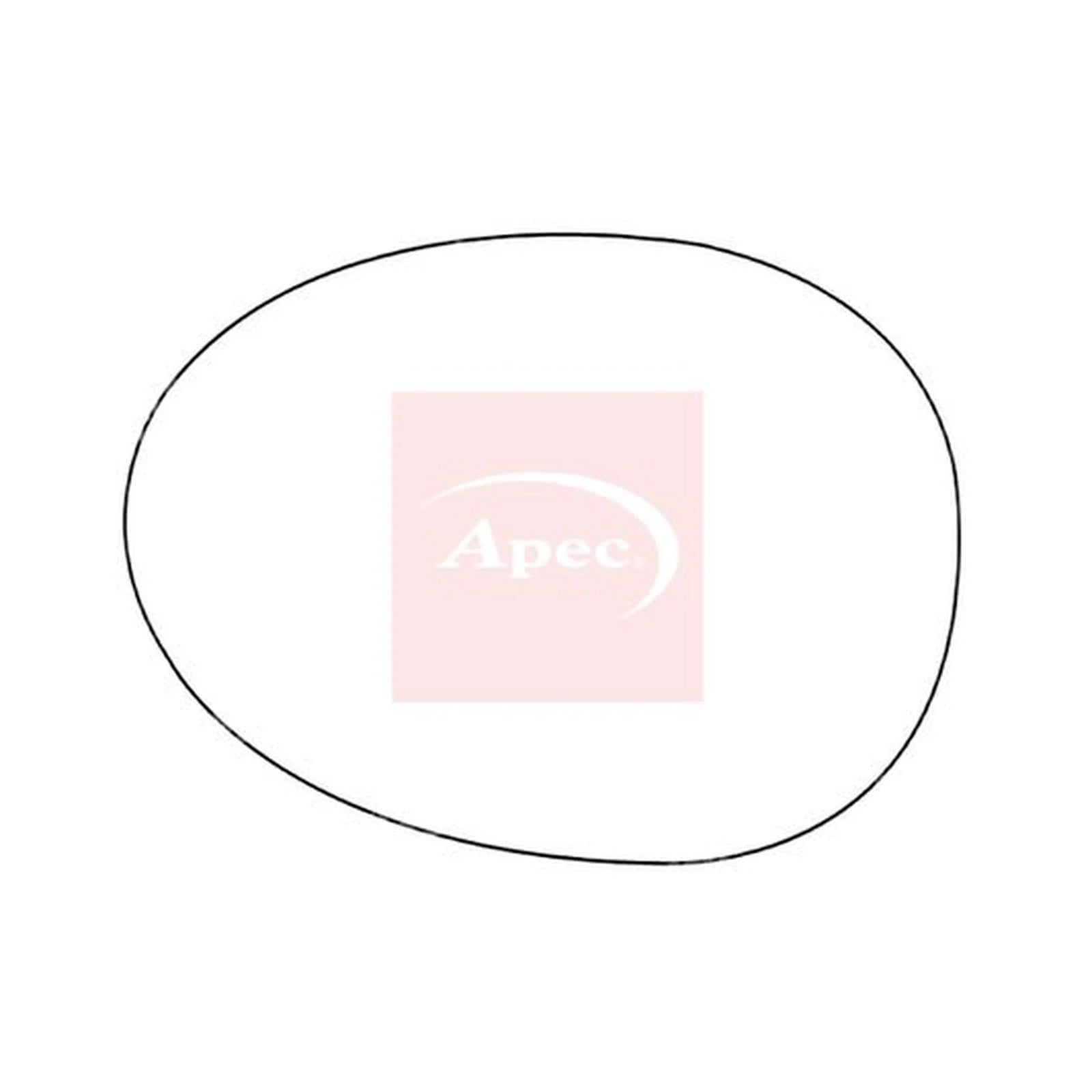 Apec Exterior Wing Mirror Glass Left AMS2109