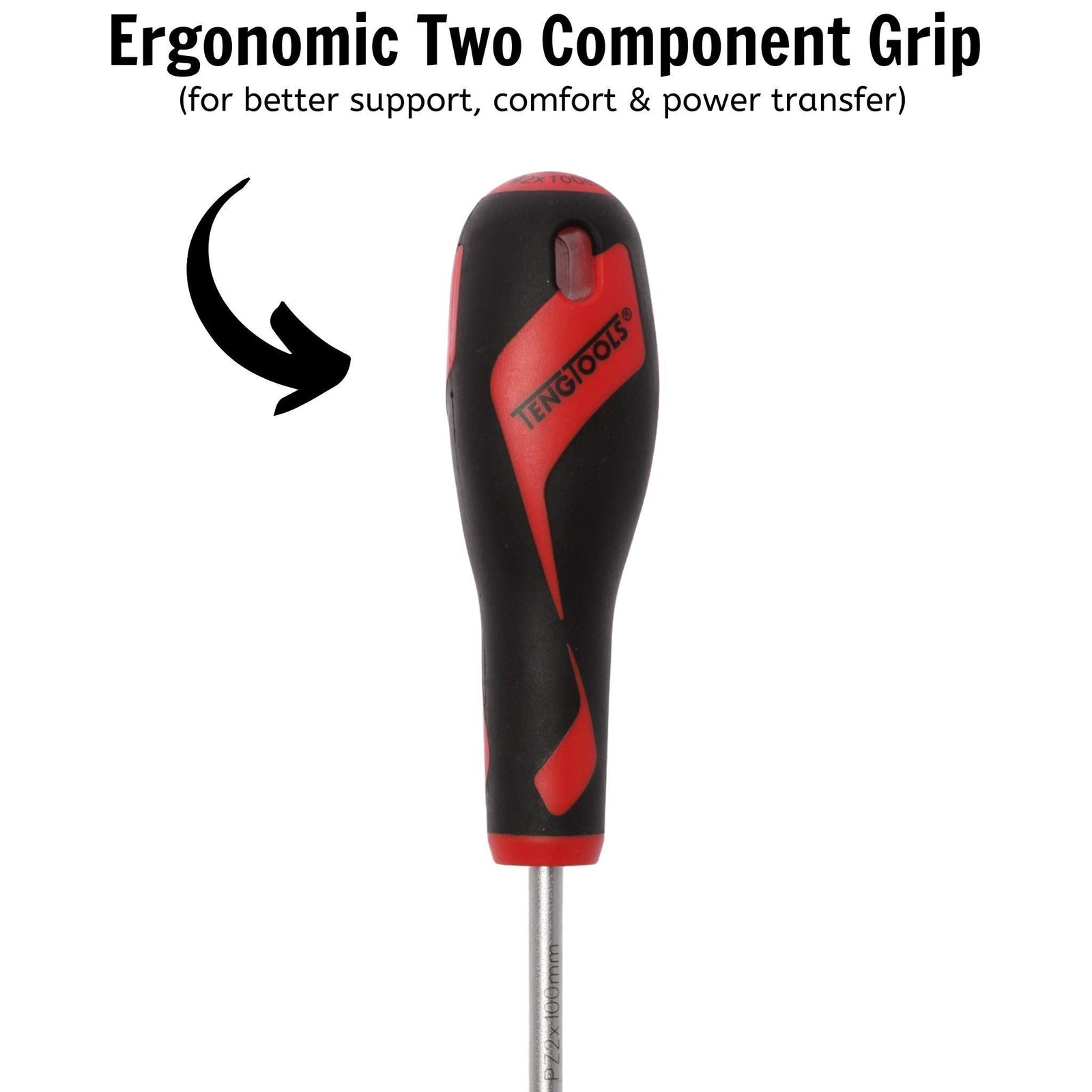 Teng Tools PZ Screwdriver PZ2 x 100mm L