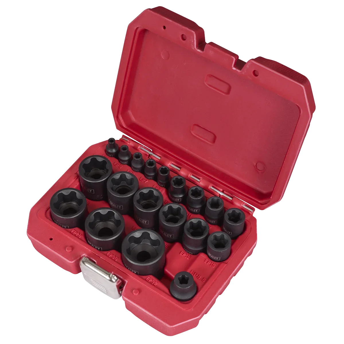 Sealey External TRX-P Socket Set 19 Piece - 1/4", 3/8", 1/2" Drive