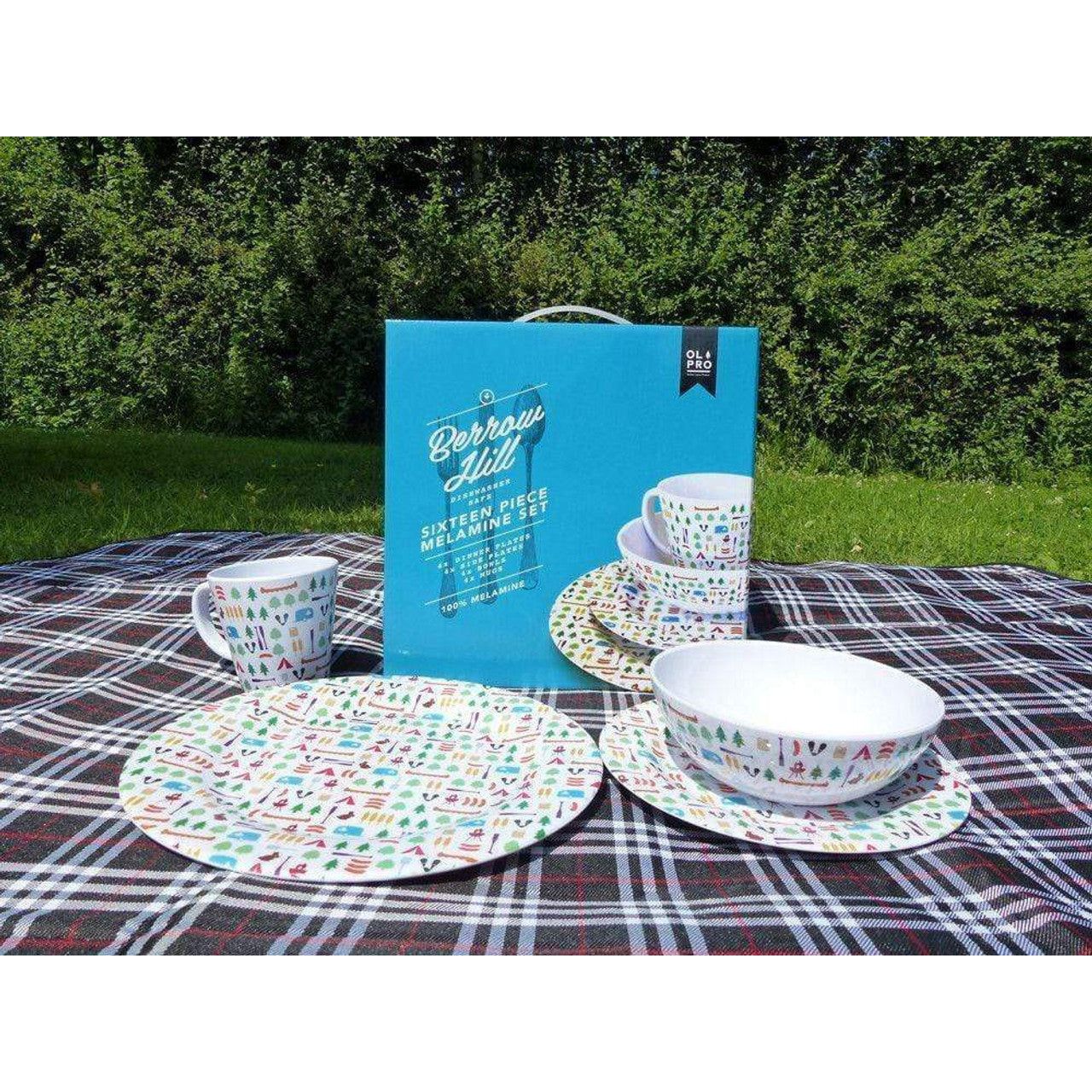 Olpro Berrow Hill Melamine Set (16 Piece)