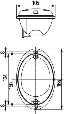Hella Direction Indicator Light 2BA 344 130-747
