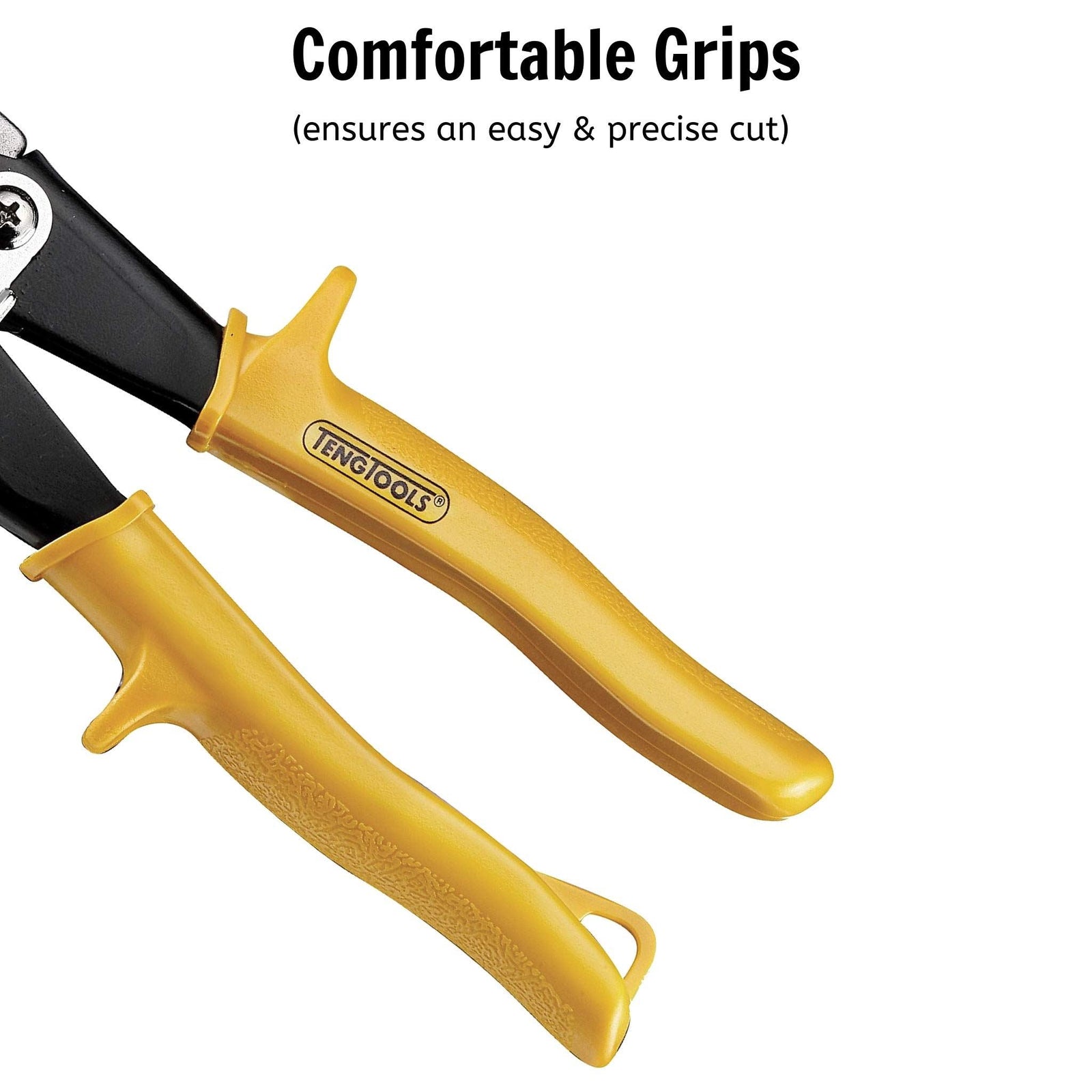 Teng Tools Tin Snip High Leverage Straight