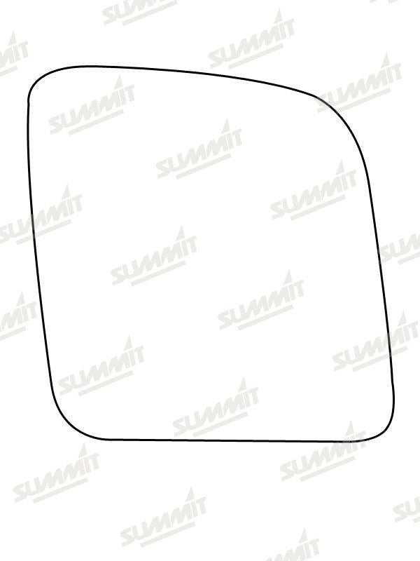 Summit Non-Heated Base Plate With Commercial Mirror Glass fits Ford Transit Connect RHS