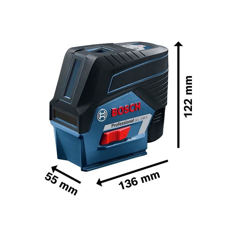 Bosch GCL 2-50 C Professional Combi Laser + Mount