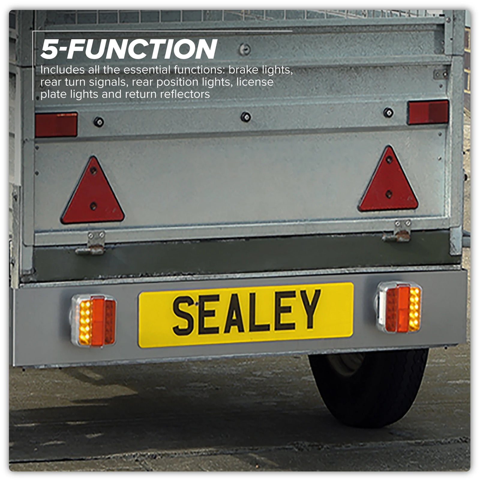 Sealey 13-Pin Wireless SMD LED Trailer Light Set 2 Piece