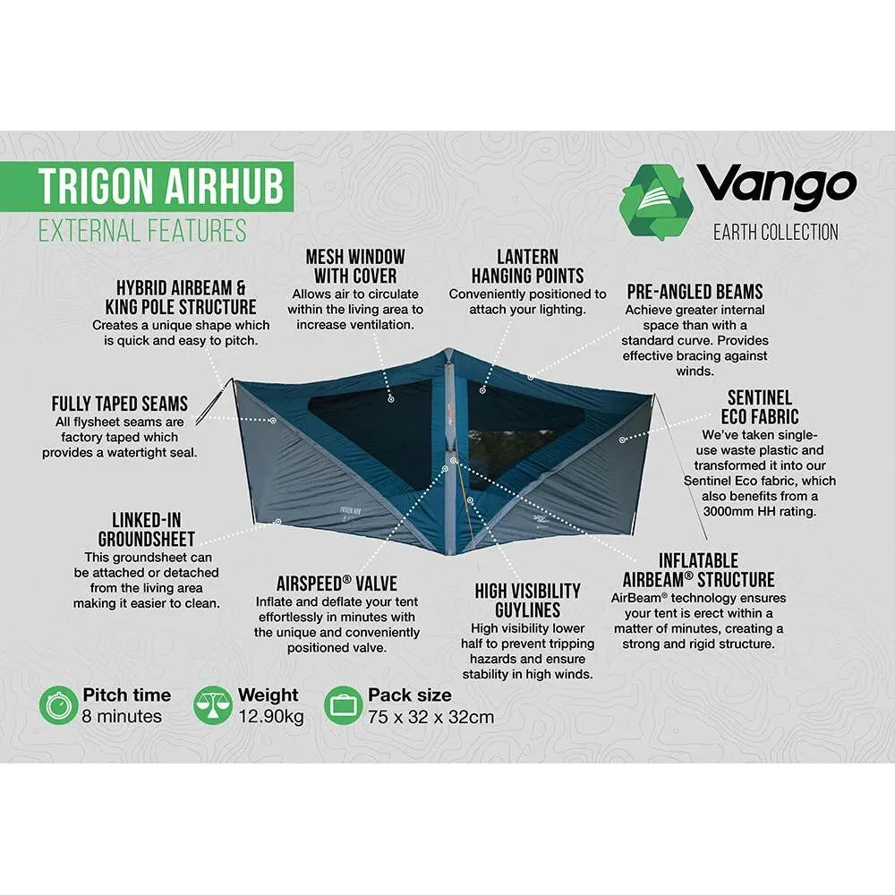 Vango Trigon AirHub Moroccan Blue Tent