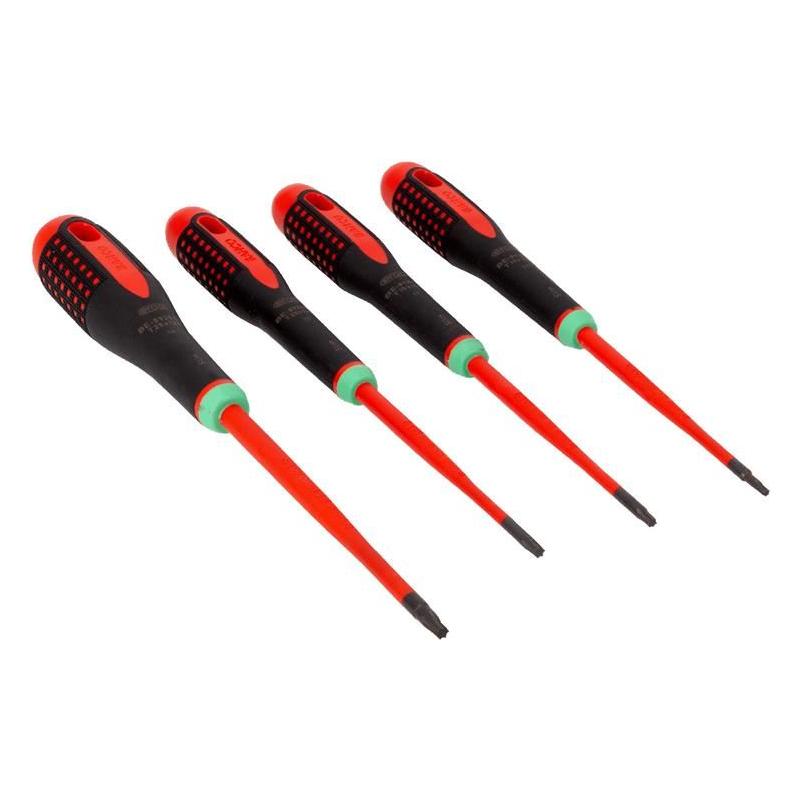 Bahco BE-9880SL ERGO™ Slim VDE Insulated Screwdriver Set, 4 Piece