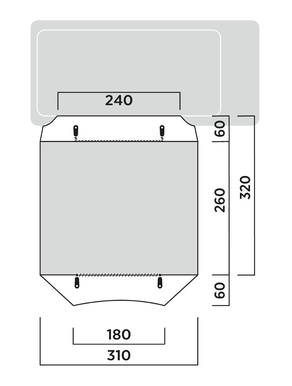 Easy Camp Reine Driveaway Awning Grey