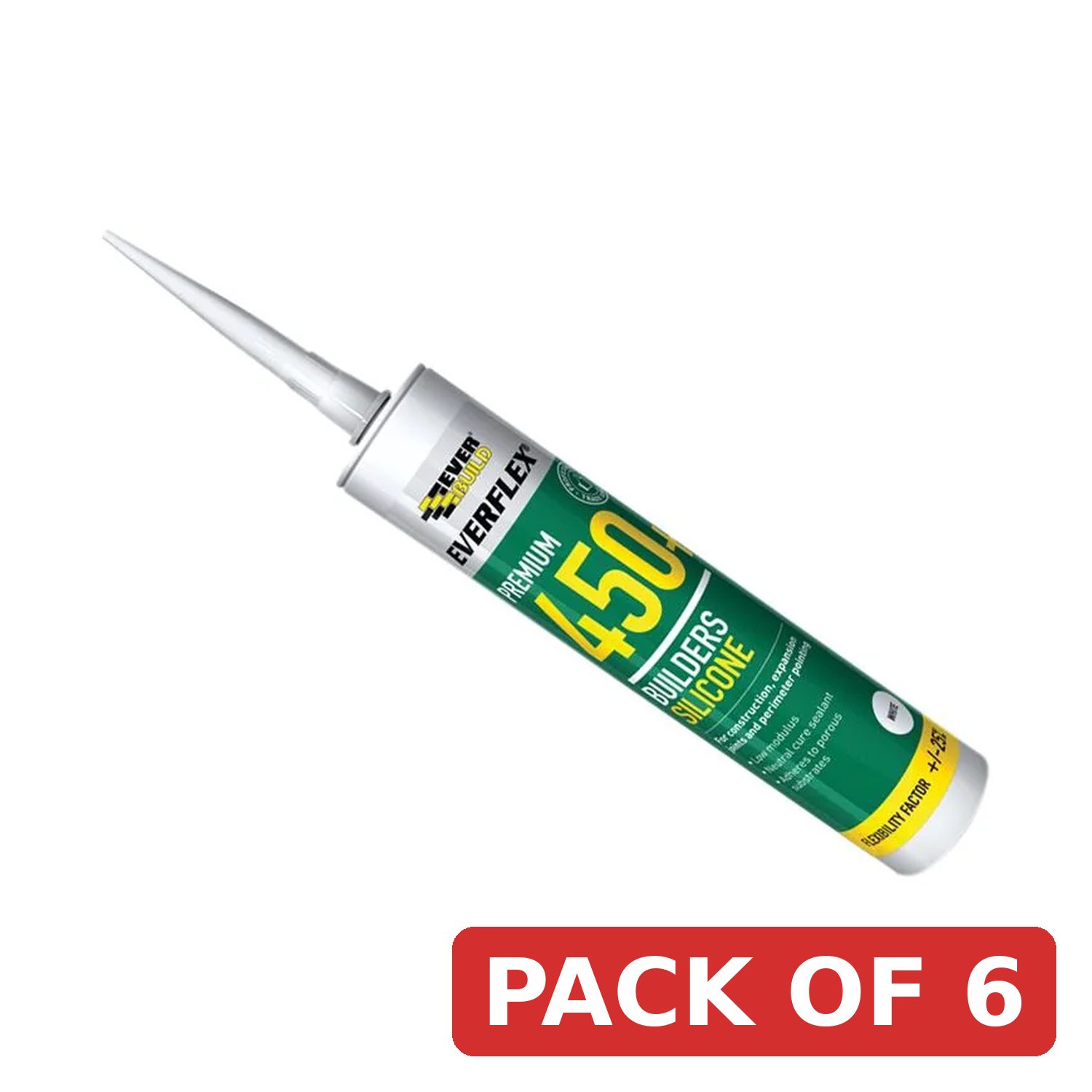 Everbuild Sika Everflex® 450 Builders Silicone Sealant Brown 300ml - 880126
