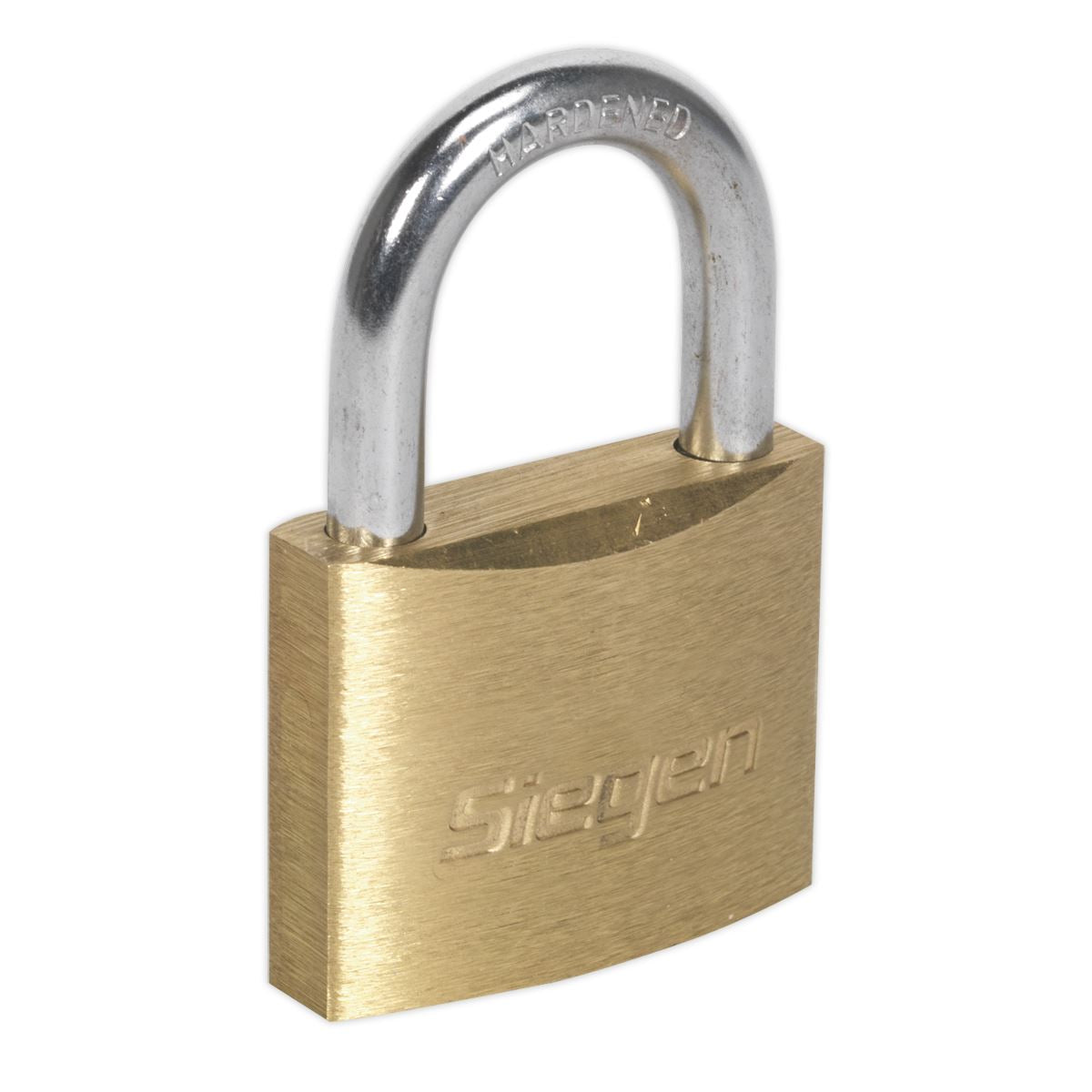 Seigen by Sealey Brass Body Padlock with Brass Cylinder 40mm S0987