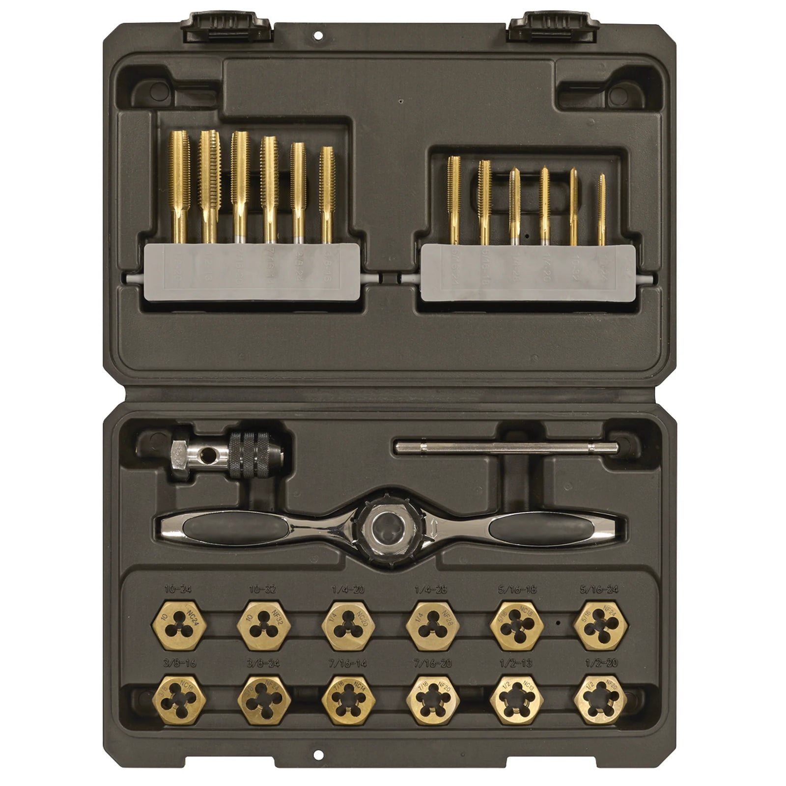 Sealey Premier Hexagonal Tap & Die Set 26 Piece - Imperial - Titanium Coated