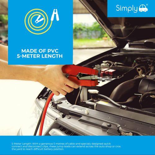 800 AMP 5m Professional Car Jump Leads Cables Heavy Duty Battery Starter Booster Van Truck
