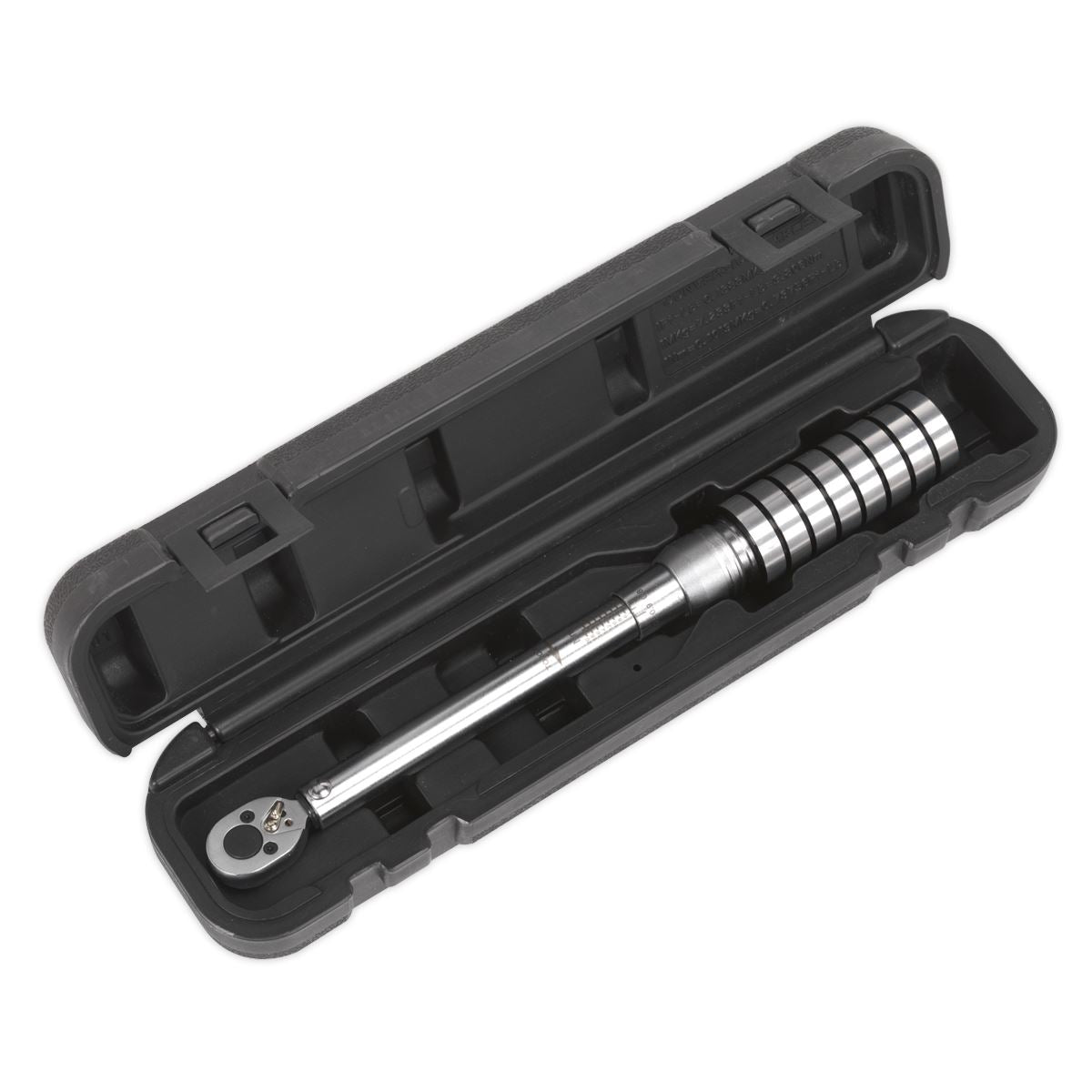 Sealey Torque Wrench Micrometer Style 1/4"Sq Drive 4-20Nm(2.9-14.8lb.ft) Calibra