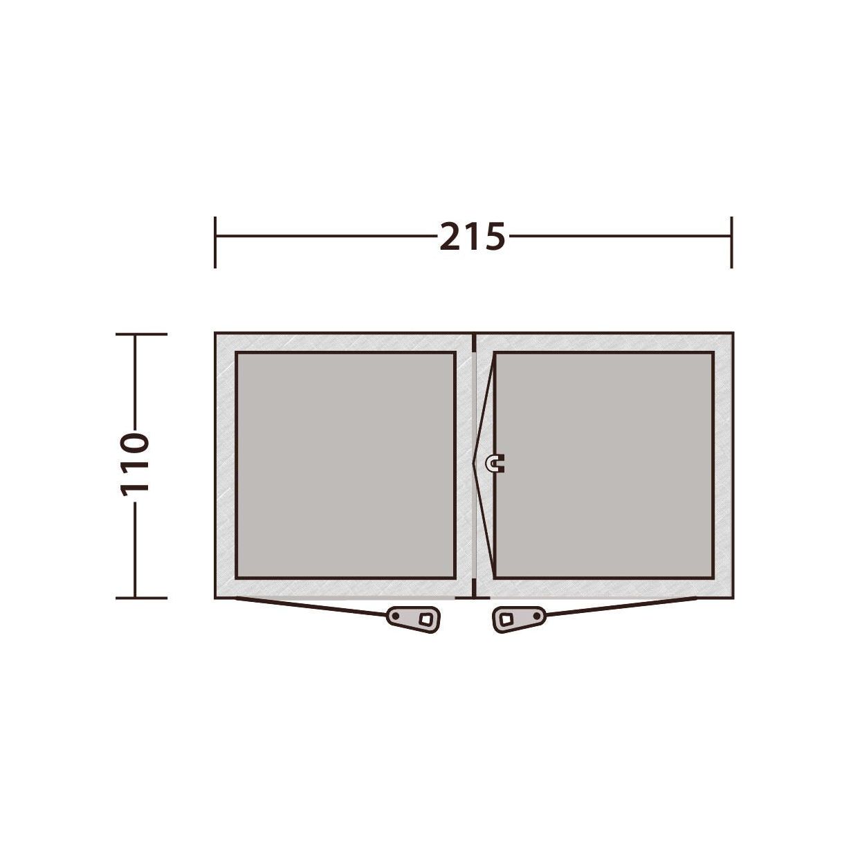 Outwell Seahaven Comfort Station Double Shower Toilet Tent