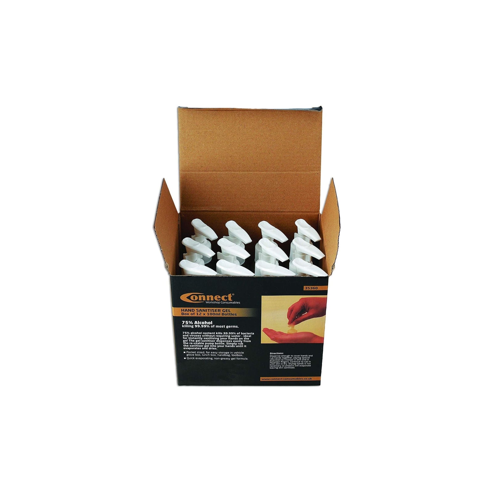Connect Hand Sanitiser Gel 100ml Bottles 35360