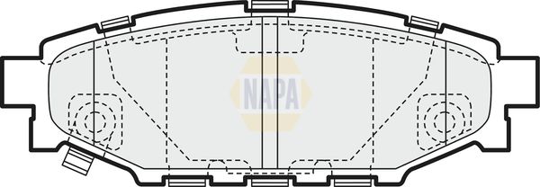 NAPA Front Vented & Rear Vented Brake Discs & Pads fits SUBARU