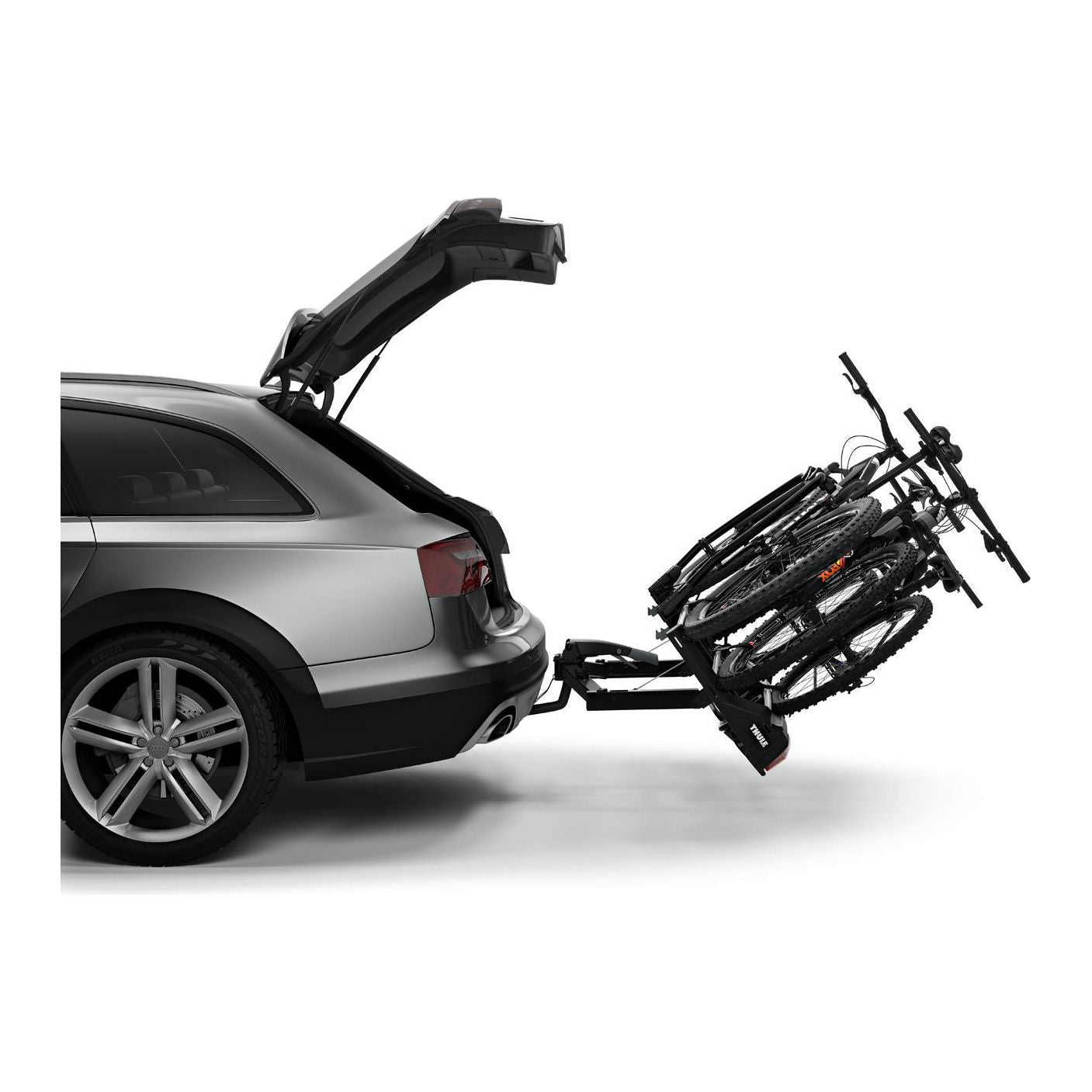 Thule Velo Space XT three-bike platform towbar bike rack black/aluminium Towbar Bike Rack
