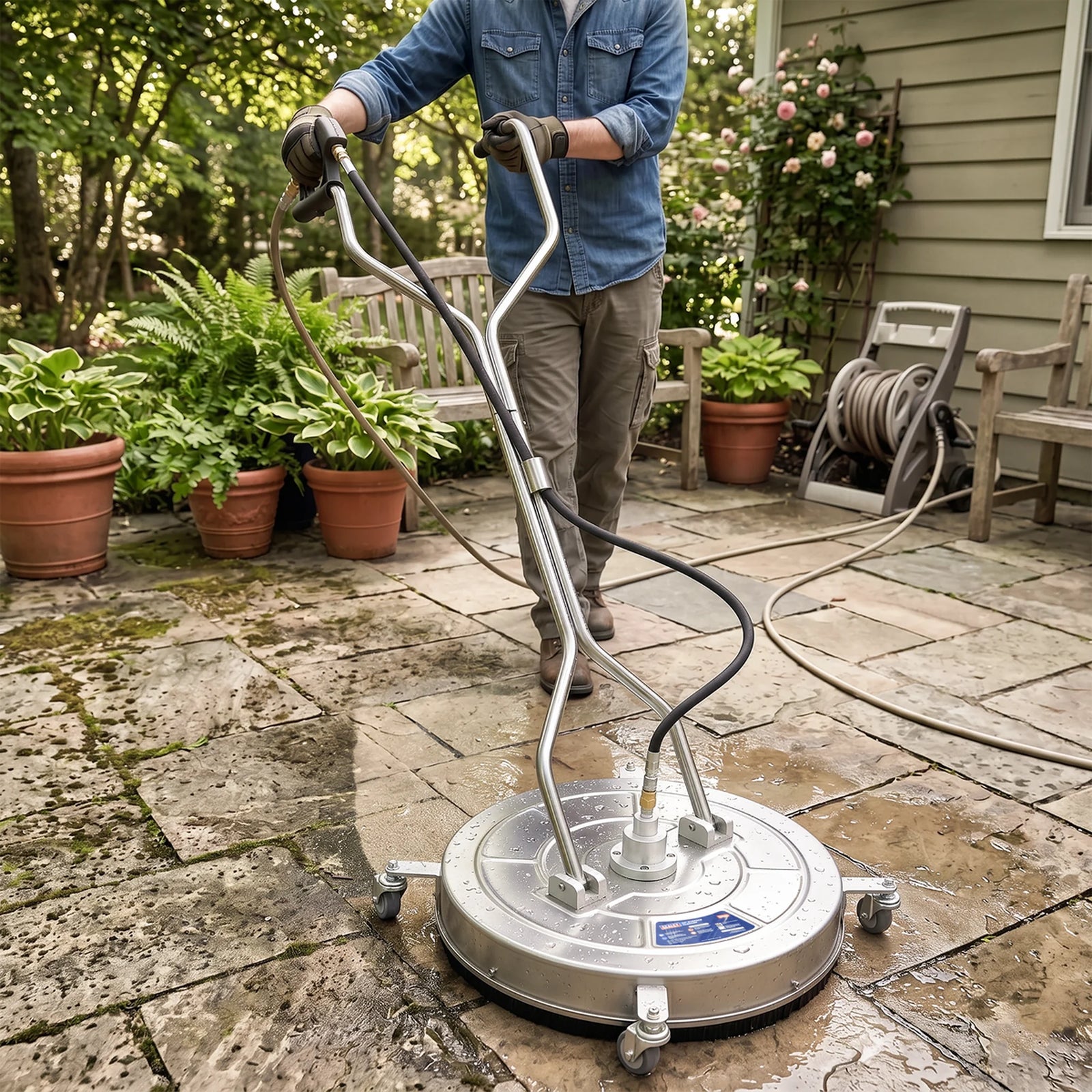 Sealey 24" Surface Cleaner PWAK24 with Dual Handle & Rotating Spray Bar