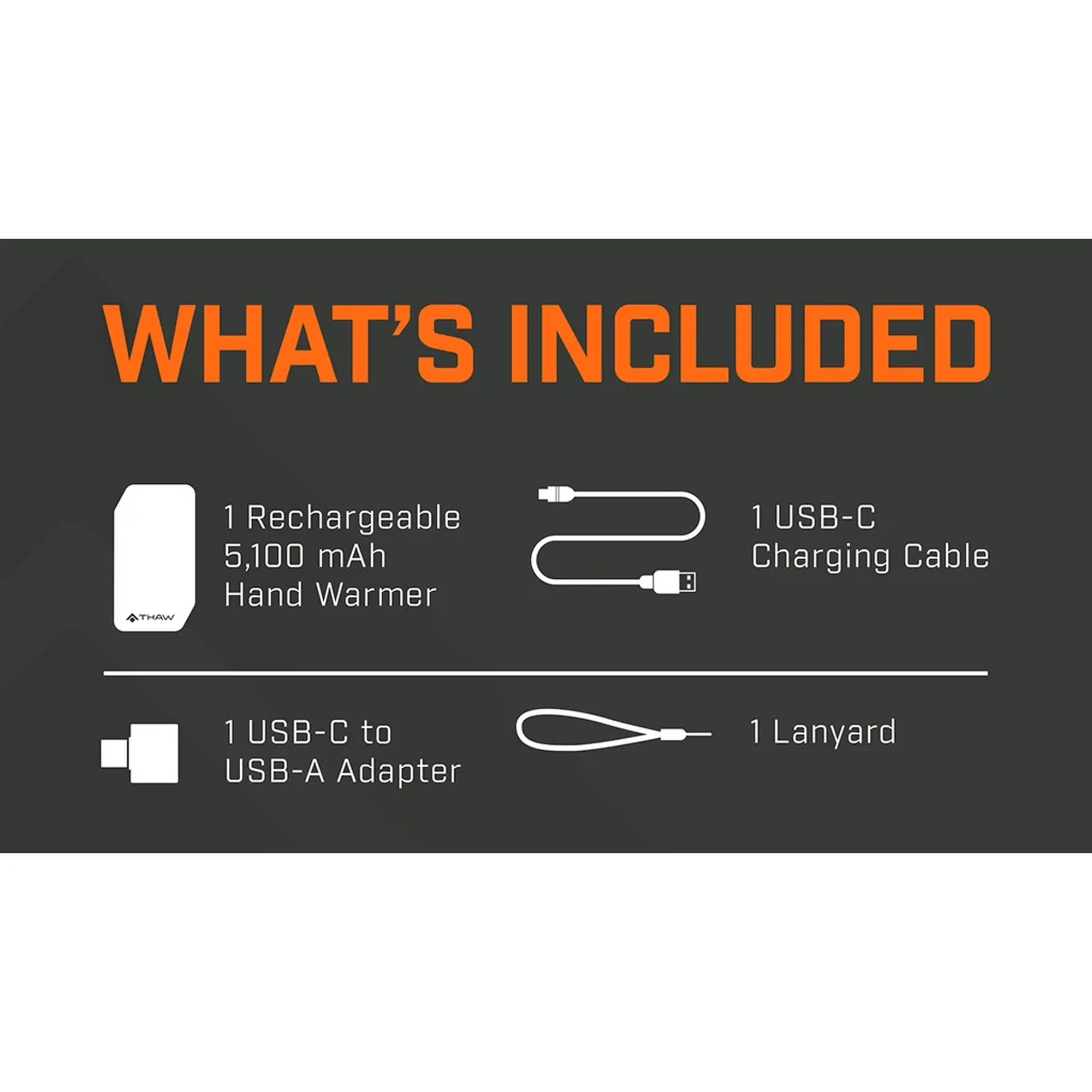 Thaw Rechargeable Handwarmer 10000mAh with Integrated Light