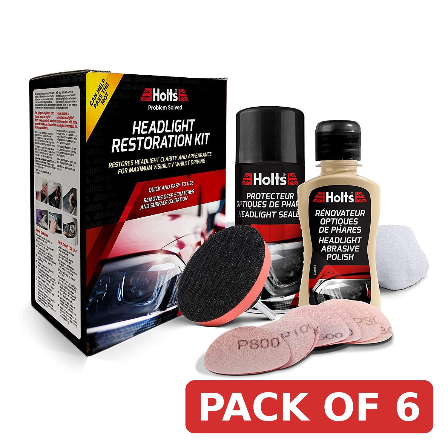 Holts Headlight Restoration Kit HREP0031A 125ml & 150ml