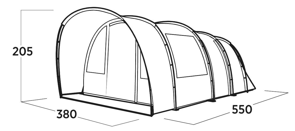 Easy Camp Skarvan 6 Pole Tent Blue 6 Person