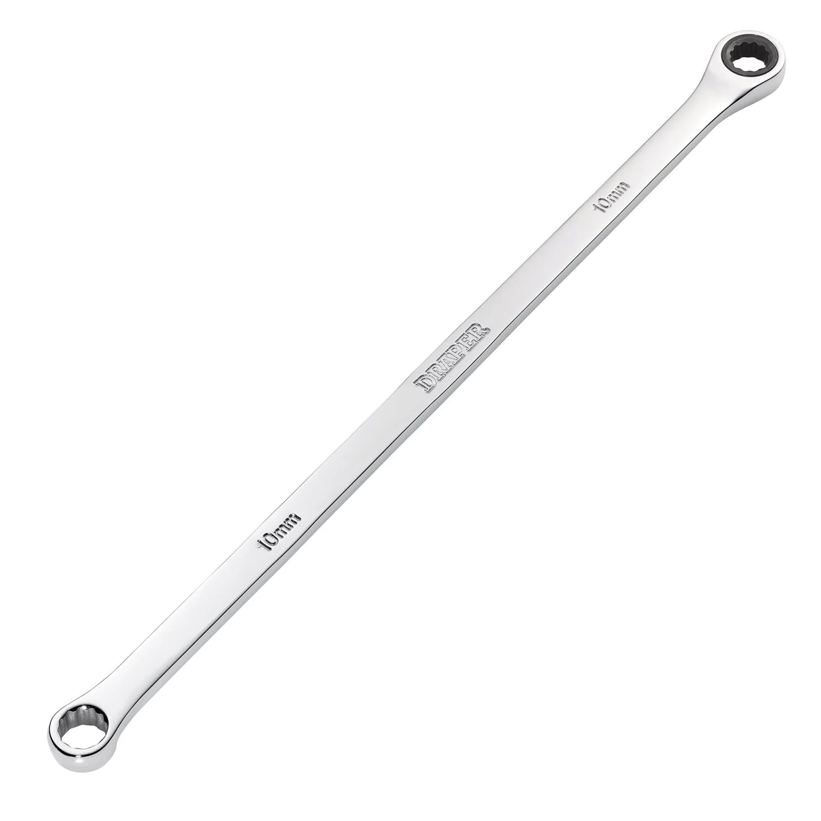 Draper HI-TORQ® Metric Extra-Long Double Ring Ratchet spanner 8-19mm