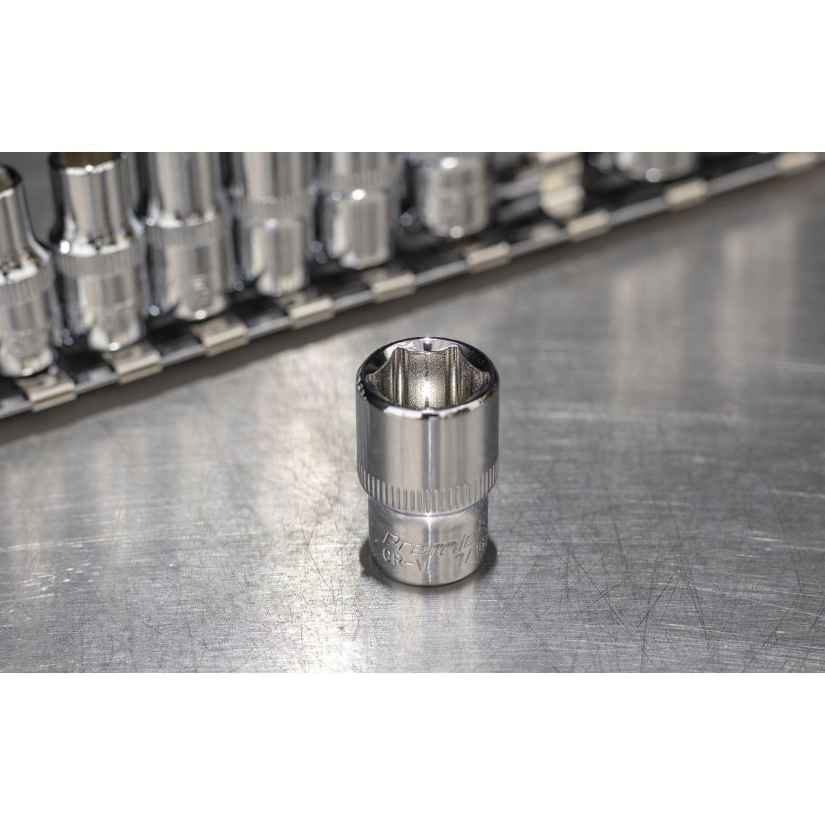 Sealey Premier Imperial Socket Set 1/4"Sq Drive 11pc AK2670