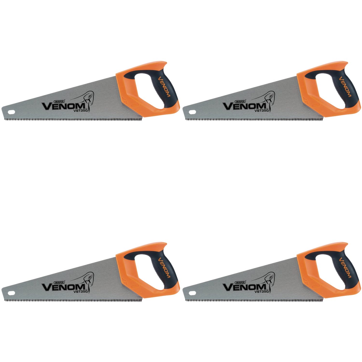 Draper Venom® First Fix Triple Ground Tool Box Saw, 350mm, 7tpi/8ppi - VST350
