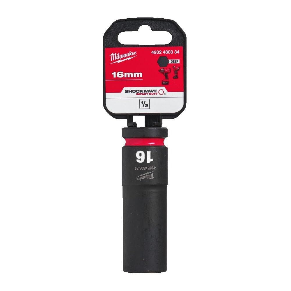 Milwaukee Hex Socket Shw 1/2 Deep 16Mm-1Pc 4932480334
