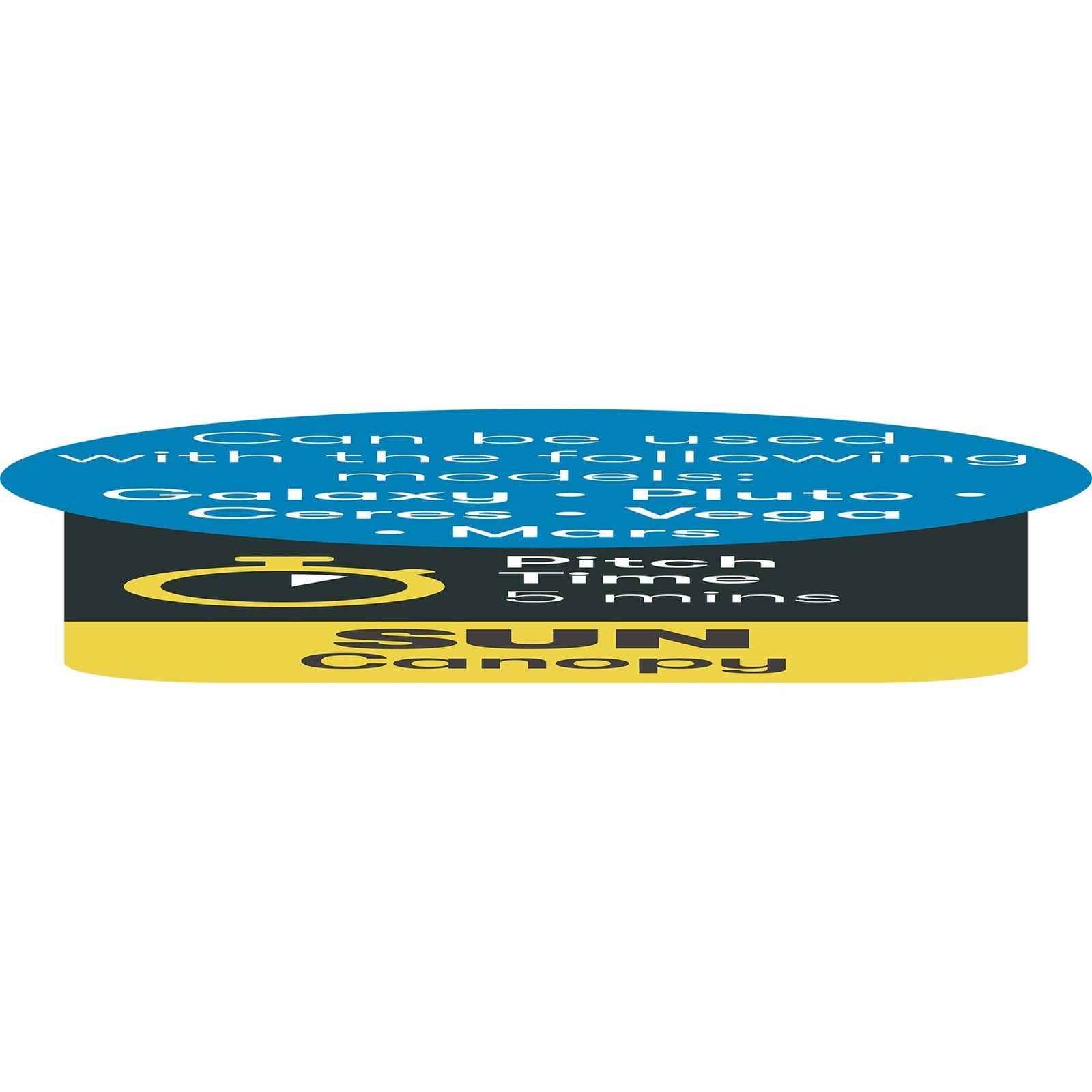 Sun Canopy Shady Pro (570) (Galaxy, Pluto size 12,  Ceres size 11)