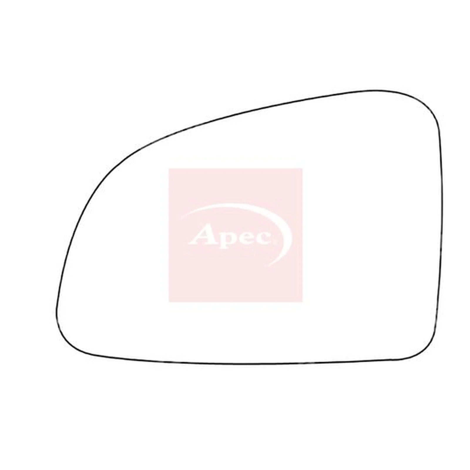 Apec Exterior Wing Mirror Glass Left AMS2687