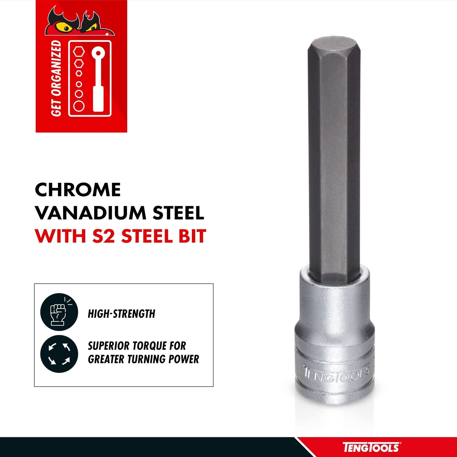 Teng Tools 3/4" Hex Bit Socket Metric 19mm