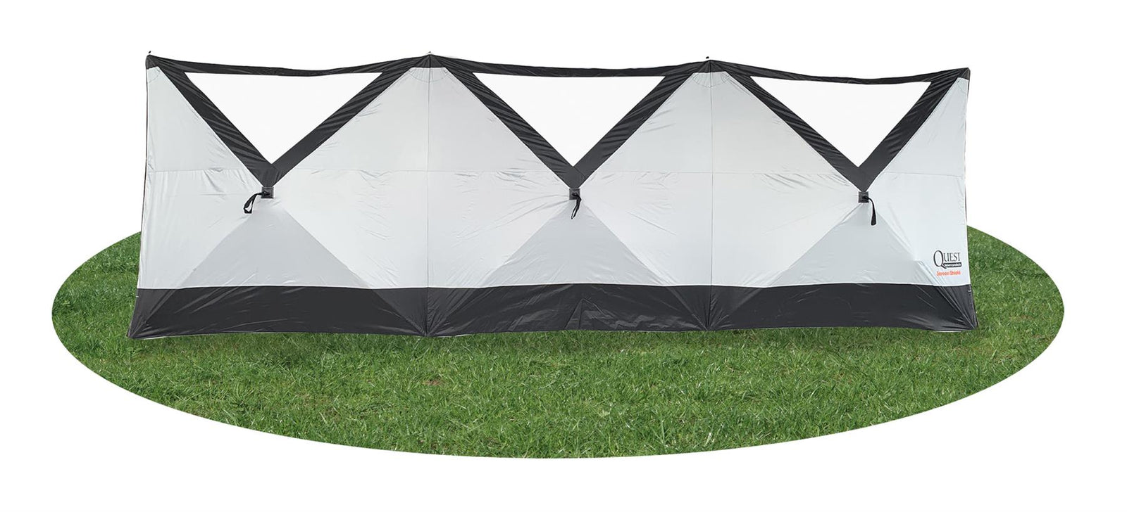 Quest Screen Shield Quad Vision Pop Up Windbreak (3 panel) With Windows