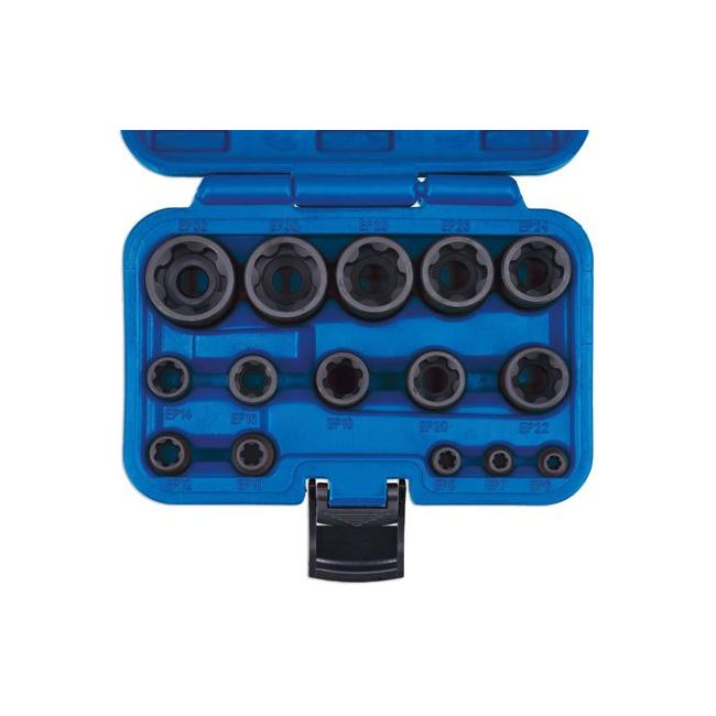 Laser EP Star Impact Socket Set 15pc 8692