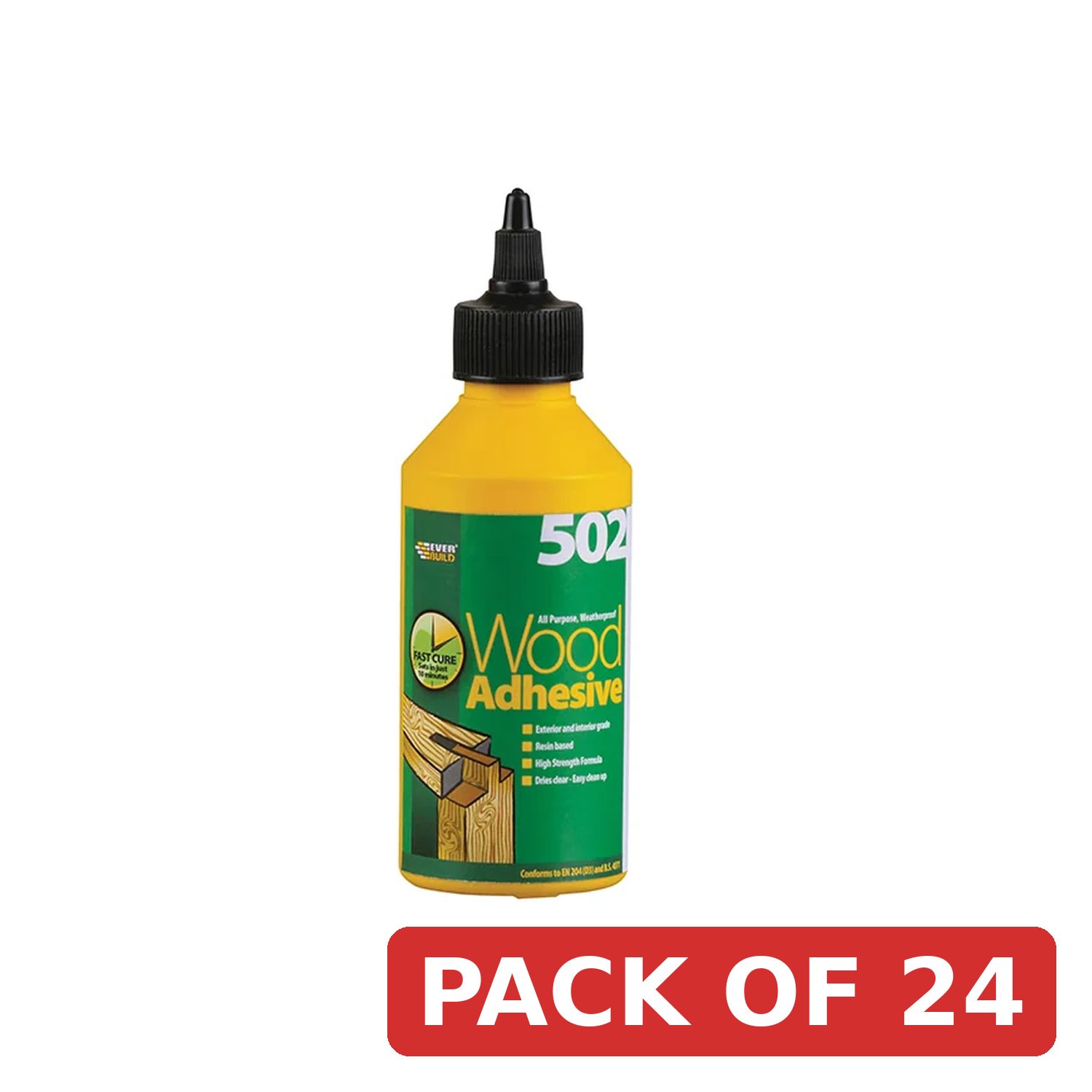 Everbuild Sika 502 All Purpose Waterproof Wood Adhesive 1L - 479511