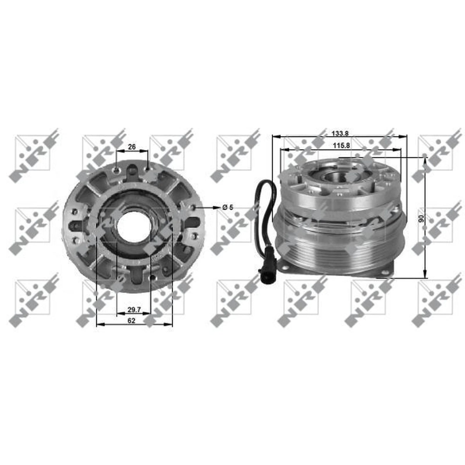 NRF Radiator Fan Clutch 49702