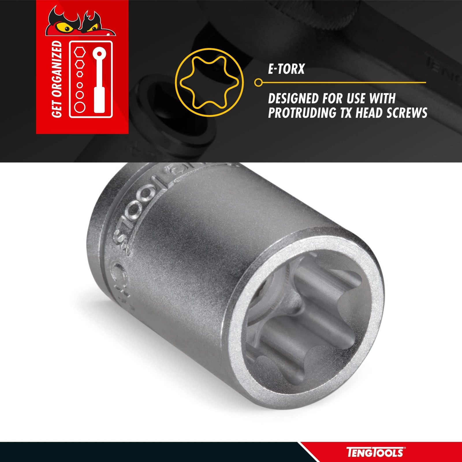 Teng Tools 1/4" TX-E Socket E6