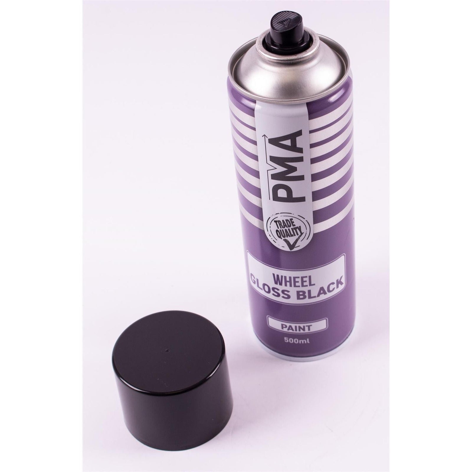 12x Autotek GLOSS BLACK Wheel Paint 500ml Spray Paint High Coverage