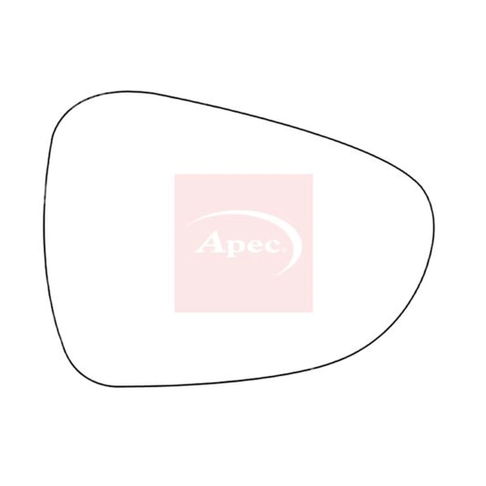 Apec Exterior Wing Mirror Glass Right AMS2624