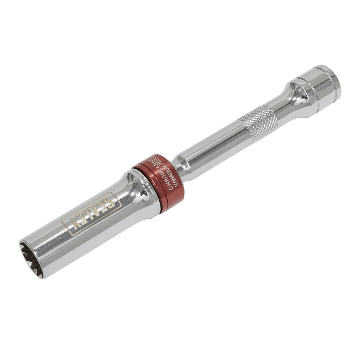 Sealey Spark Plug Socket with Universal Joint 14mm 3/8"Sq Drive 12-Point 150mm