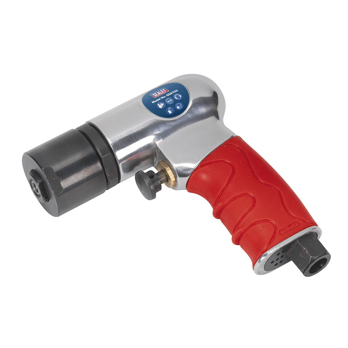 Sealey 75mm Mini Air Polisher 1/4" BSP Hook & Loop Buffing Polishing