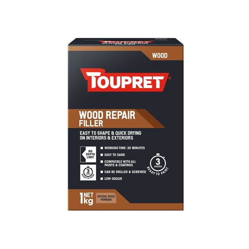 Toupret Wood Repair Filler Natural Wood 1kg