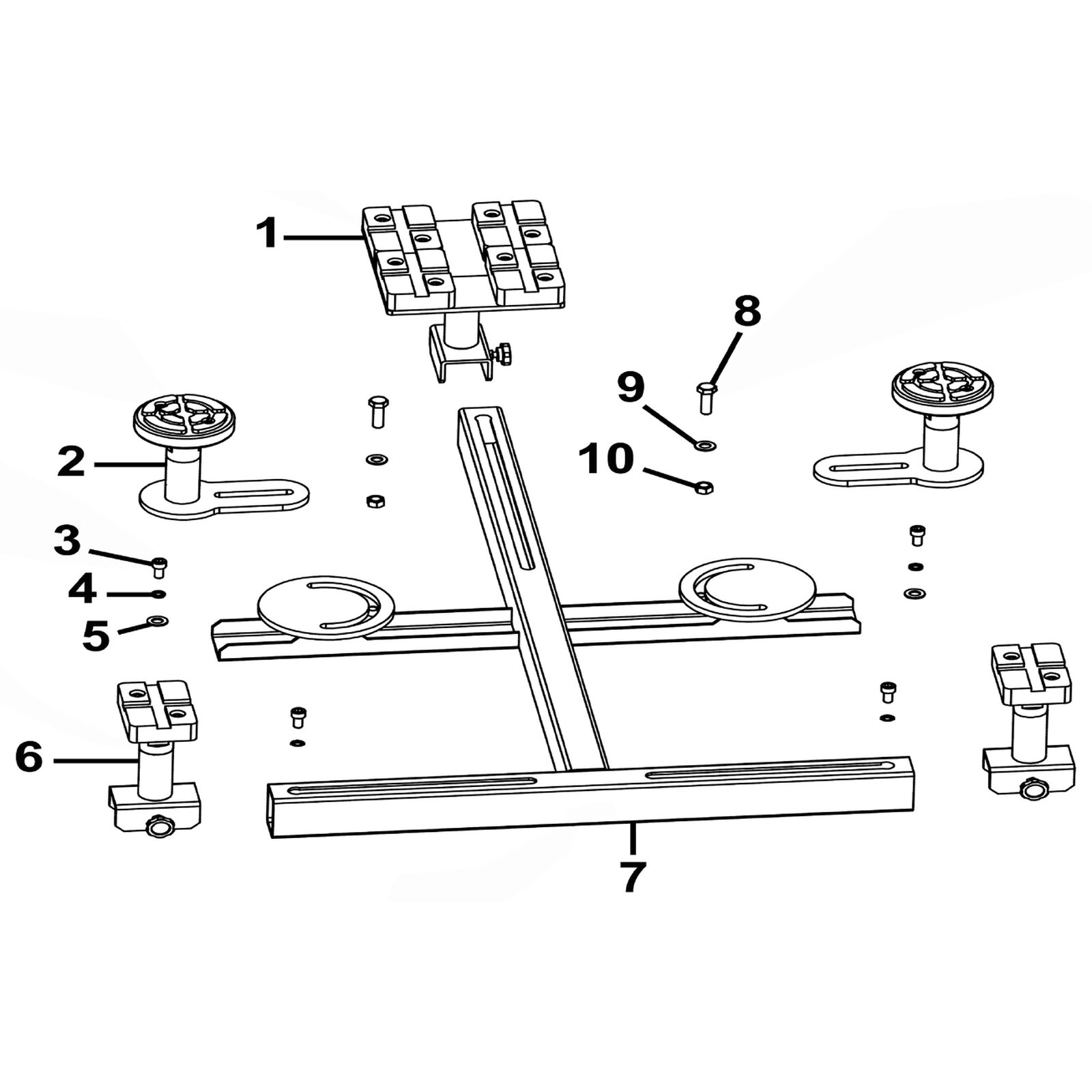 Sealey Saddle Pad Assembly (Round) EVBT05-02