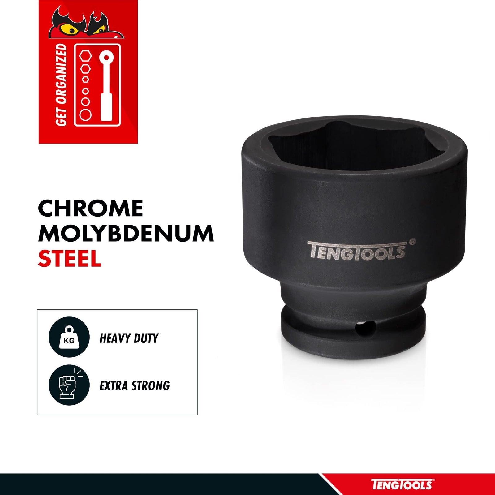 Teng Tools 1-1/2" Impact Socket DIN Metric 75mm