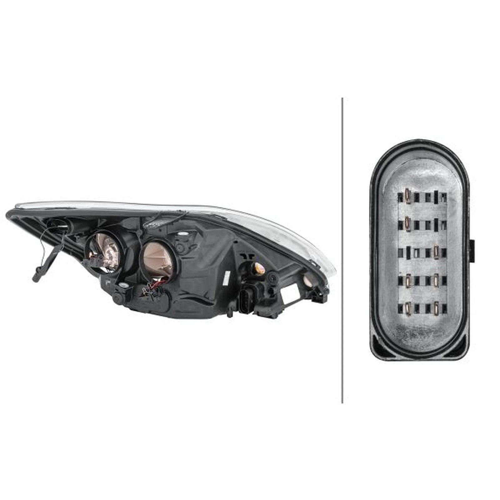 Hella Headlight Headlamp H7/H1 Left 1EE 354 257-011