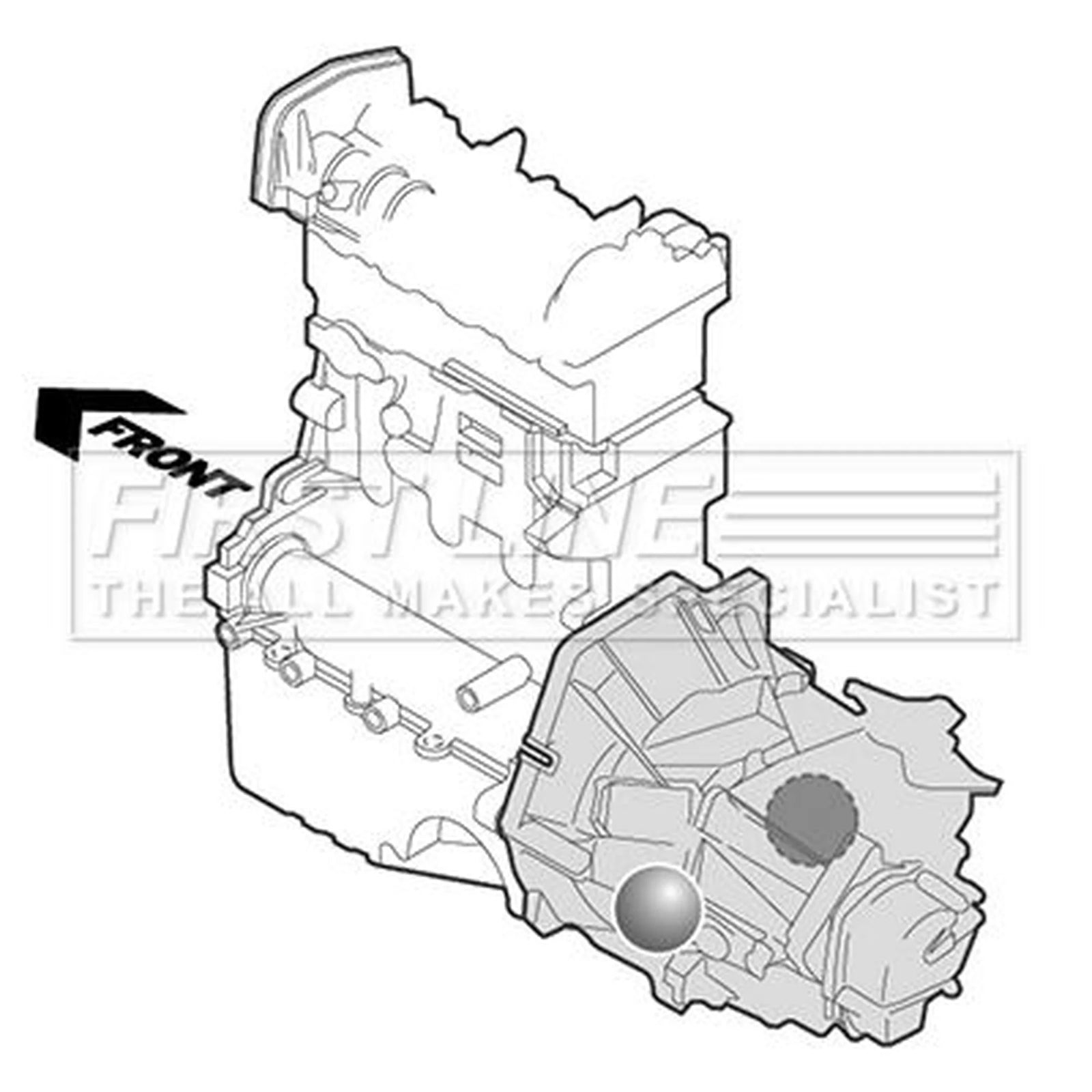 First Line Engine Mount Mounting fits BMW 1 2004-2013